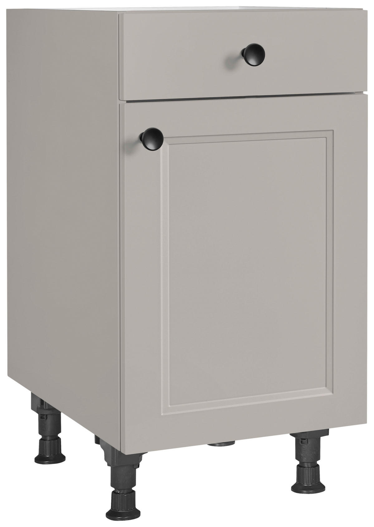 SCHUBKASTENUNTERSCHRANK 45/87/56 cm  in Grau  - Schwarz/Grau, MODERN, Holzwerkstoff/Metall (45/87/56cm) - Nobilia