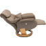 RELAXSESSEL Echtleder - Taupe, LIFESTYLE, Leder/Holz (78/107/90cm) - Welnova