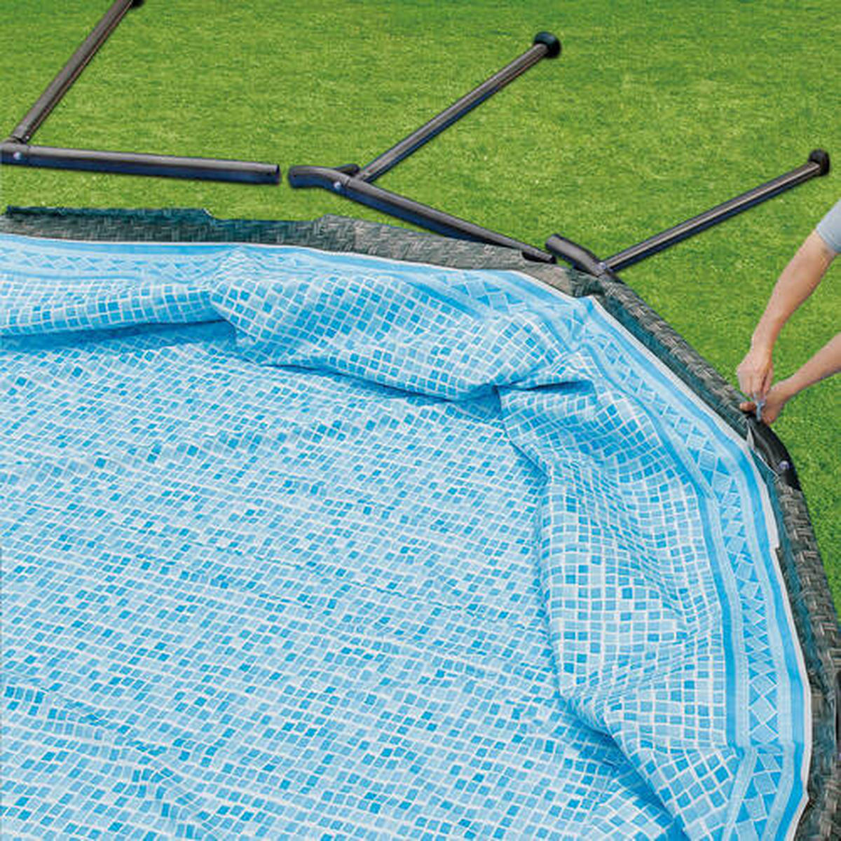 POOL 549/132 cm  - Grau, KONVENTIONELL, Kunststoff (549/132cm) - Ambia Garden