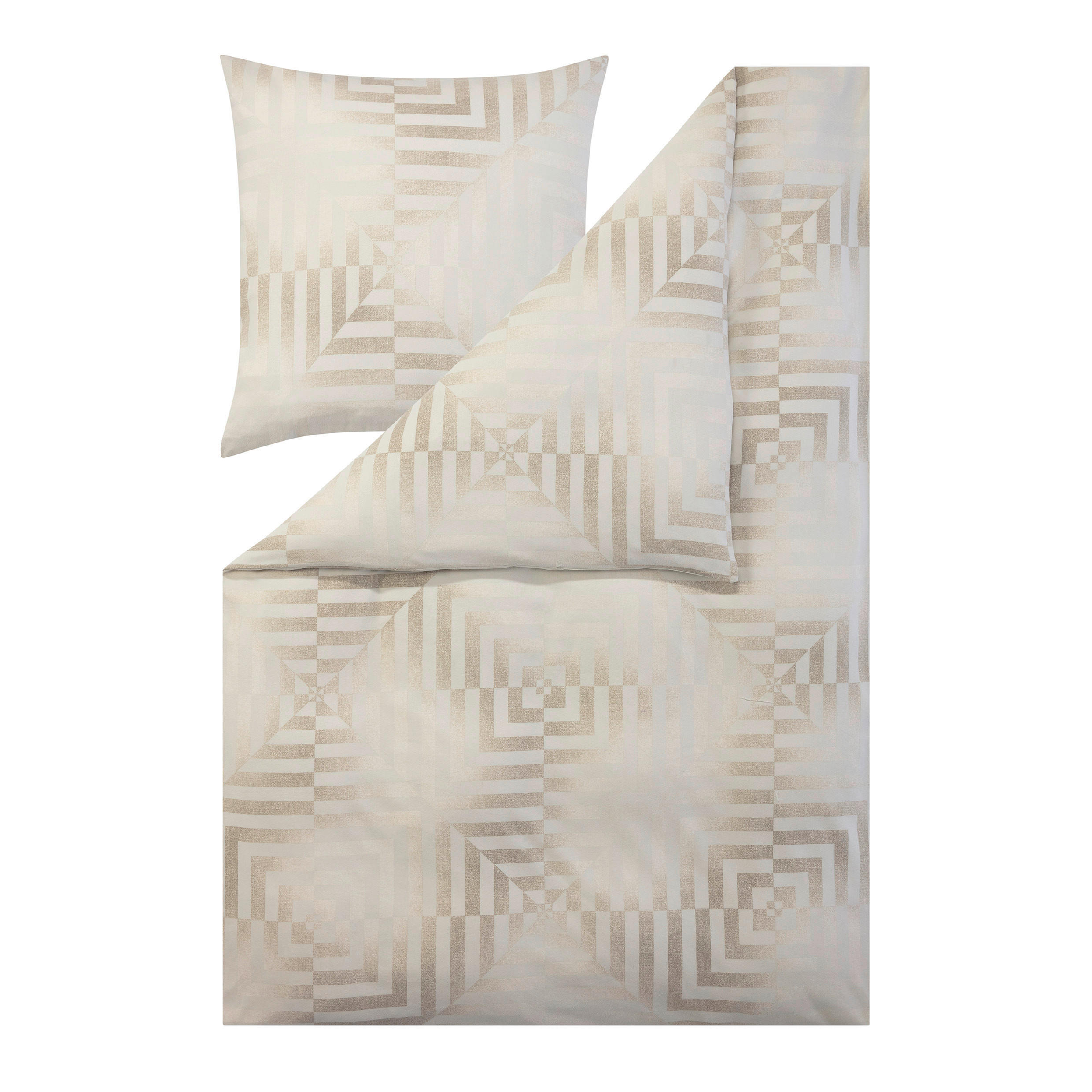 BETTWÄSCHE Atelier Flanell 155/200 cm  - Naturfarben, Design, Textil (155/200cm) - Estella
