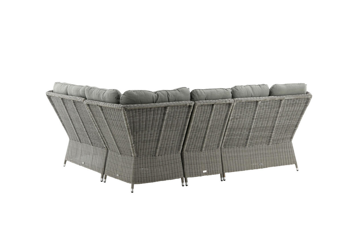 LOUNGEGRUPP  - grå, Klassisk, textil/plast - Gardenson