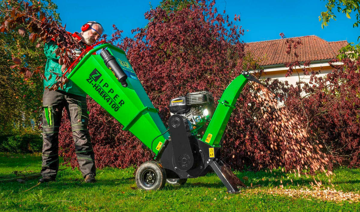 HÄCKSLER  - Grün, Basics, Metall (87/85/55,5cm) - Zipper