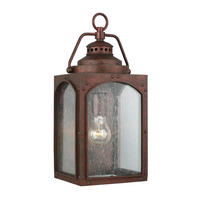 AUSSENWANDLEUCHTE - Kupferfarben, Konventionell, Glas/Kunststoff (18,7/18,6/41,3cm) - Elstead Lighting