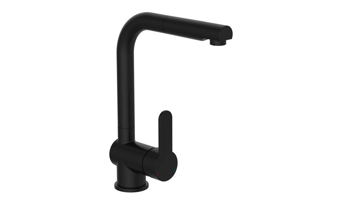 KÜCHENARMATUR - Schwarz, Basics, Metall (11,3/29,8/24,9cm) - Xora