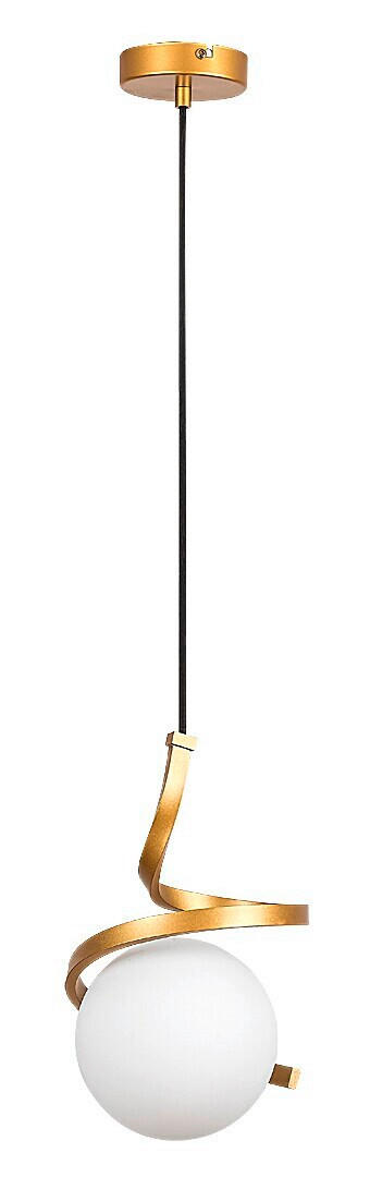 LUSTER  15/150 cm      - bela/zlatna, Dizajnerski, staklo/metal (15/150cm)