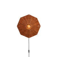 WANDLEUCHTE 45/7 cm   - Braun, Basics, Naturmaterialien (45/7cm) - Good & Mojo