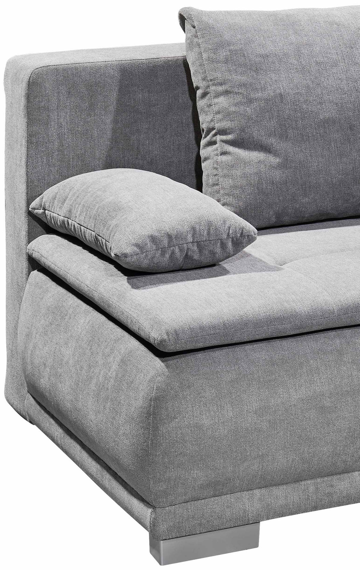 ROZKLÁDACÍ POHOVKA, textil, barvy stříbra - barvy stříbra/jílová barva, Moderní, textil/plast (208/93/105cm) - MID.YOU