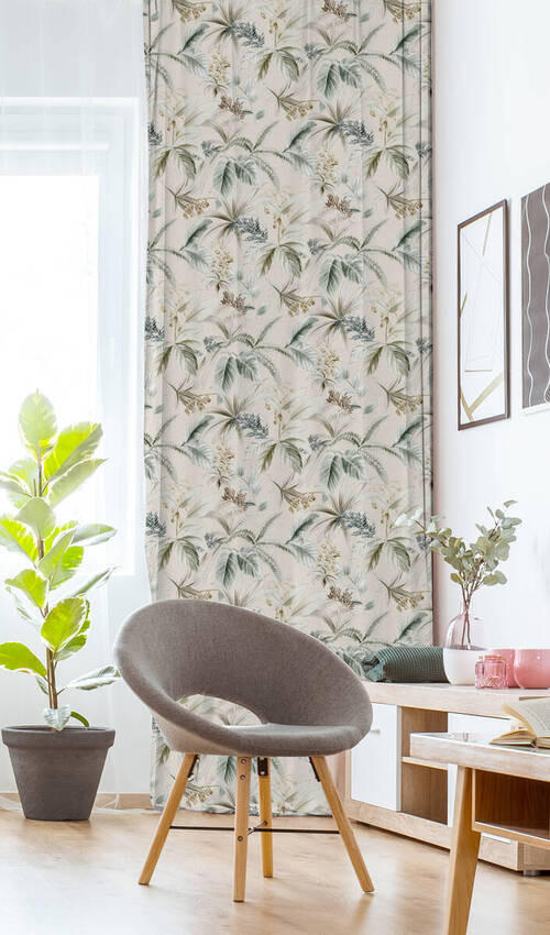 VORHANGSTOFF per lfm blickdicht  - Hellgrün, KONVENTIONELL, Textil (140cm) - Esposa