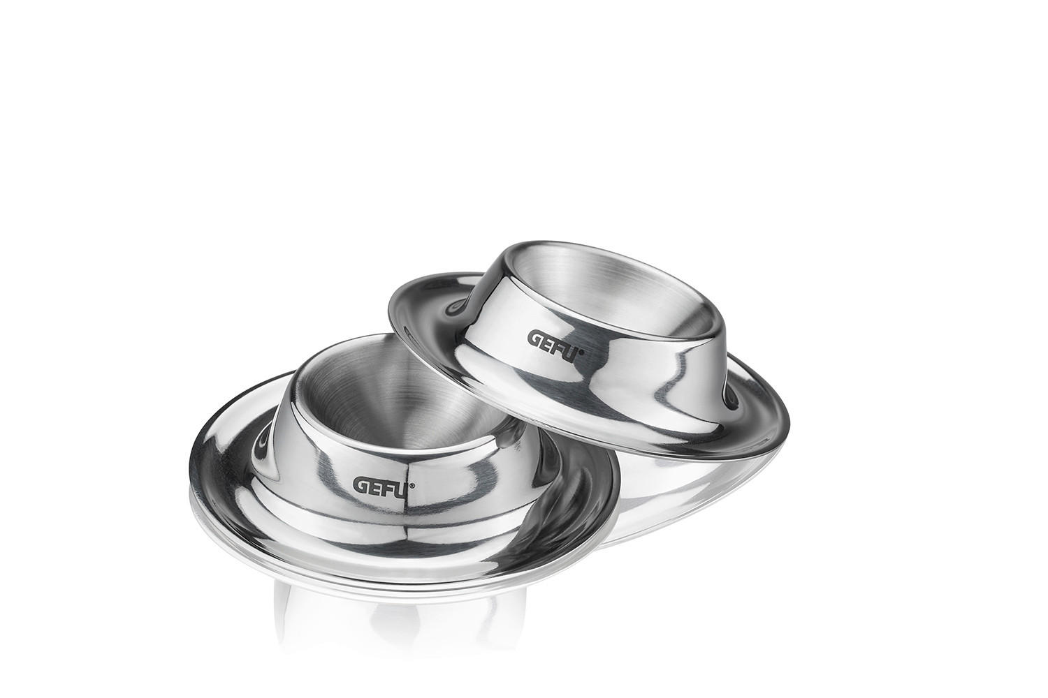 EIERBECHER Metall 2-teilig  - Edelstahlfarben, KONVENTIONELL, Metall (8,6/2cm) - Gefu