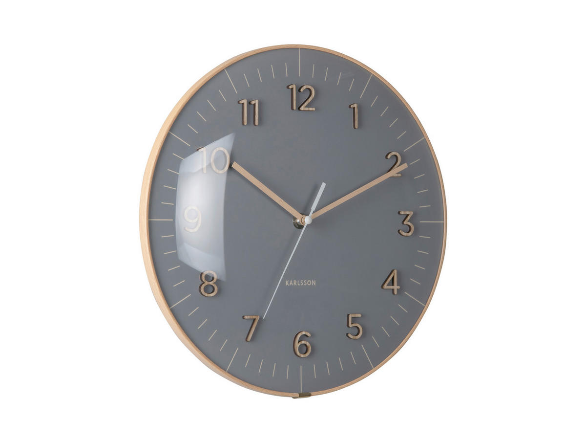 WANDUHR Esencia Dunkelgrau  - Dunkelgrau, Basics, Kunststoff (30cm) - Karlsson