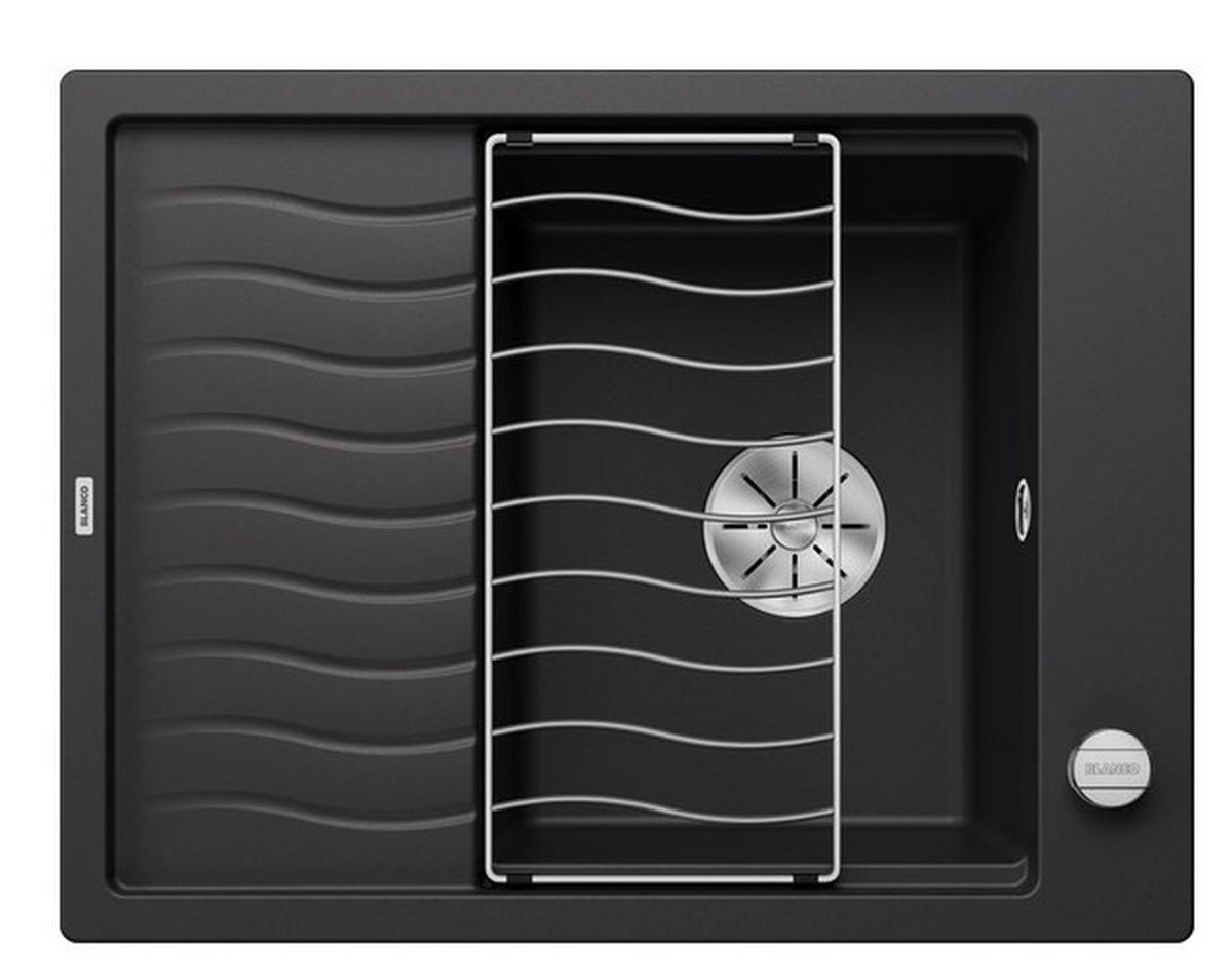 SPÜLE Elon  - Schwarz, Basics, Stein (65/19/50cm) - Blanco