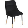 STOLICA  crna  tekstil      - zlatne boje/crna, Design, tekstil/metal (49/85/56cm) - Livetastic