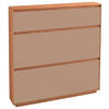 SCHUHKIPPER 121/124/21 cm  - Sandfarben/Eiche Bianco, Design, Holz/Holzwerkstoff (121/124/21cm) - Novel