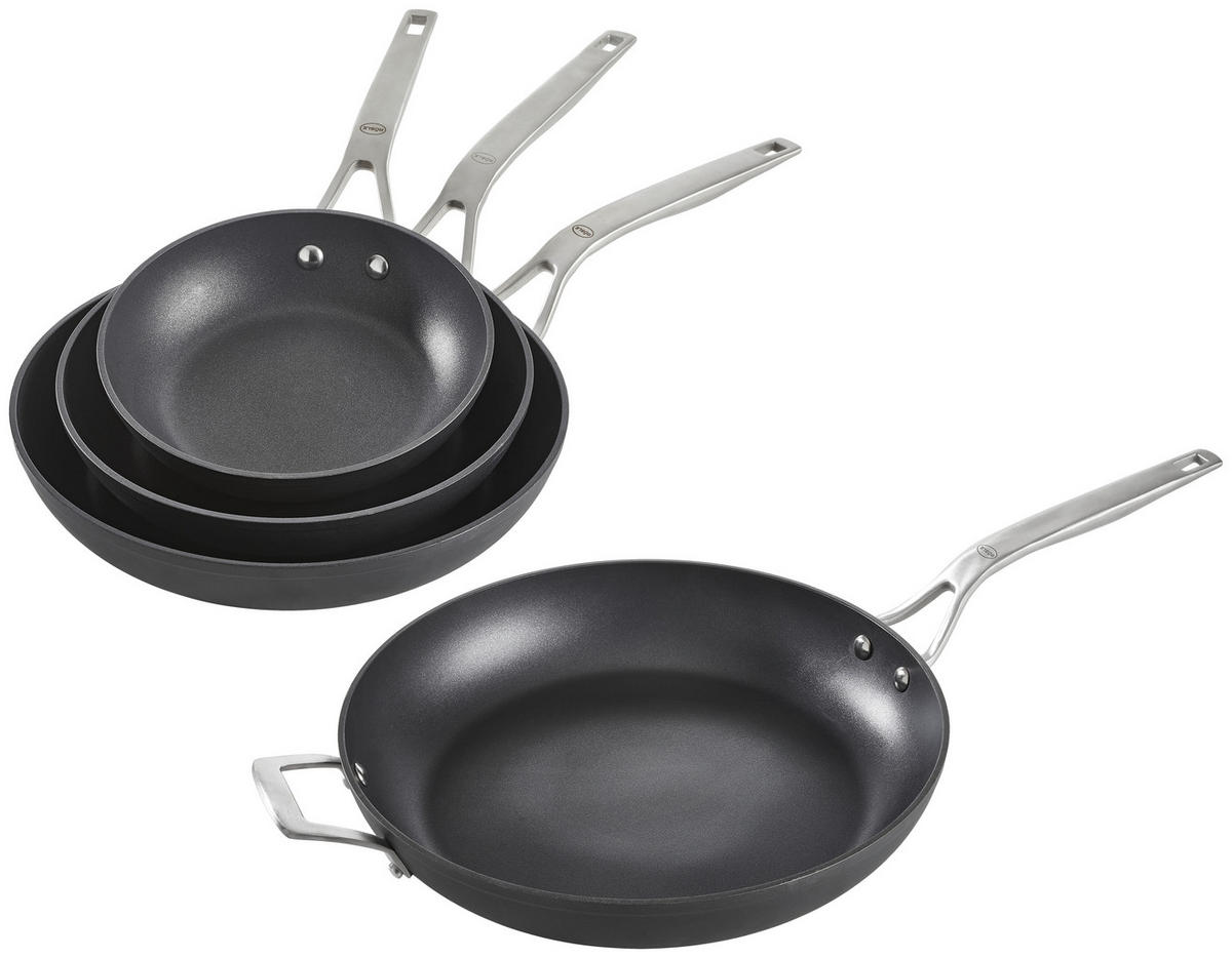 PÁNEV NA SMAŽENÍ  32 cm  - barvy hliníku, Basics, kov (32cm) - Rösle