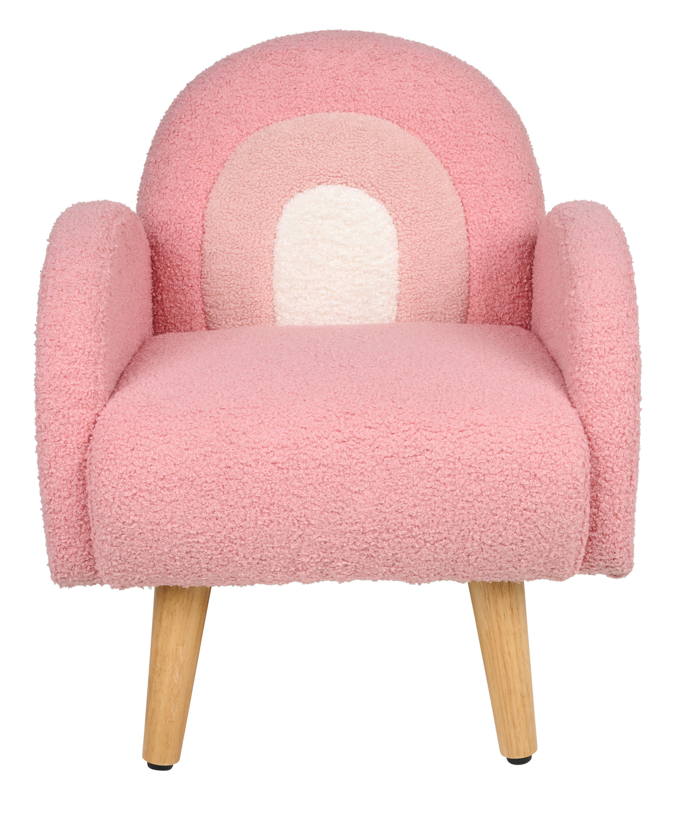 DĚTSKÉ KŘESLO  - bílá/růžová, Trend, textil (45/52/47cm) - Jimmylee