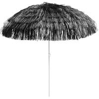 SONNENSCHIRM 200 cm Schwarz  - Alufarben/Schwarz, Design, Textil/Metall (200/200cm) - Jan Kurtz