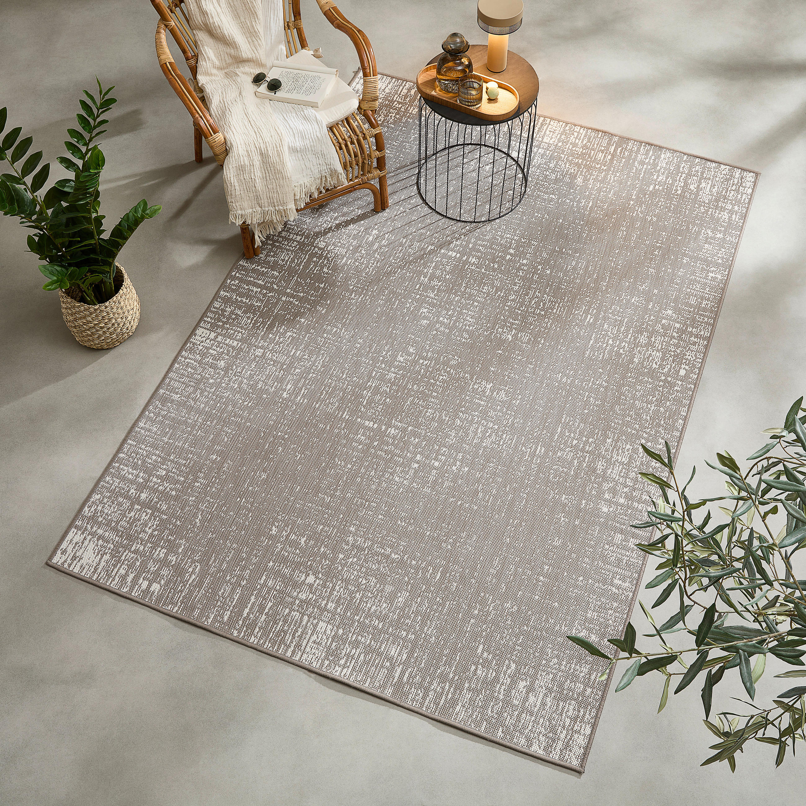 OUTDOORTEPPICH 80/150 cm Reverso Greige  - Greige, Design, Kunststoff/Textil (80/150cm) - Ambia Garden