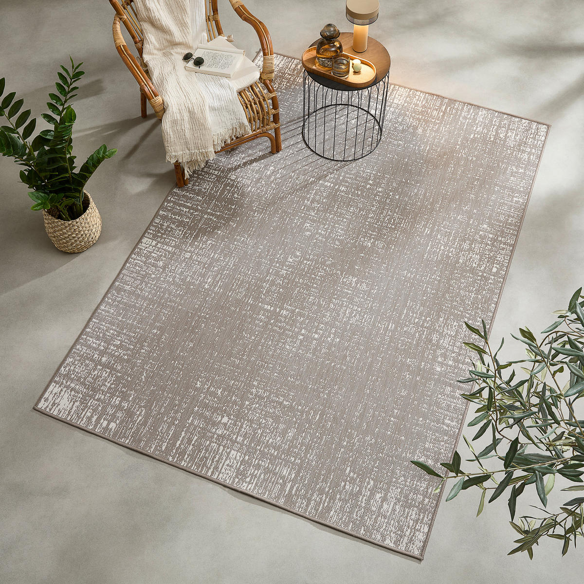 OUTDOORTEPPICH 80/150 cm Reverso Greige  - Greige, Design, Kunststoff/Textil (80/150cm) - Ambia Garden