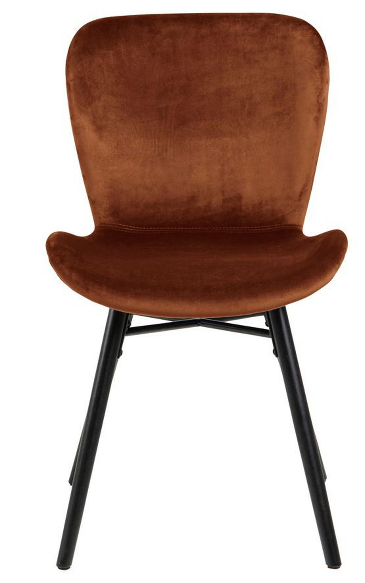 STOL sammet  - svart/kopparfärgad, Trend, metall/textil (47/82,5/53cm) - Hom`in
