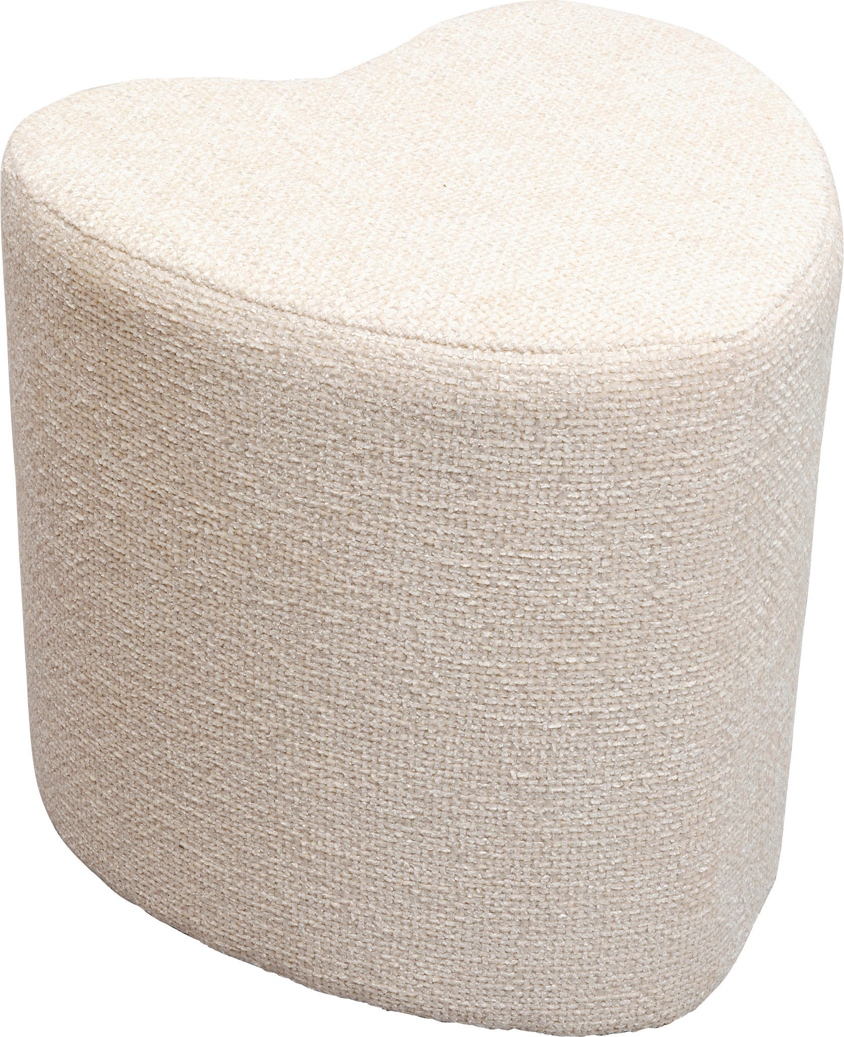 HOCKER in Textil Creme  - Creme, Design, Textil (34/36/36cm) - Kare-Design