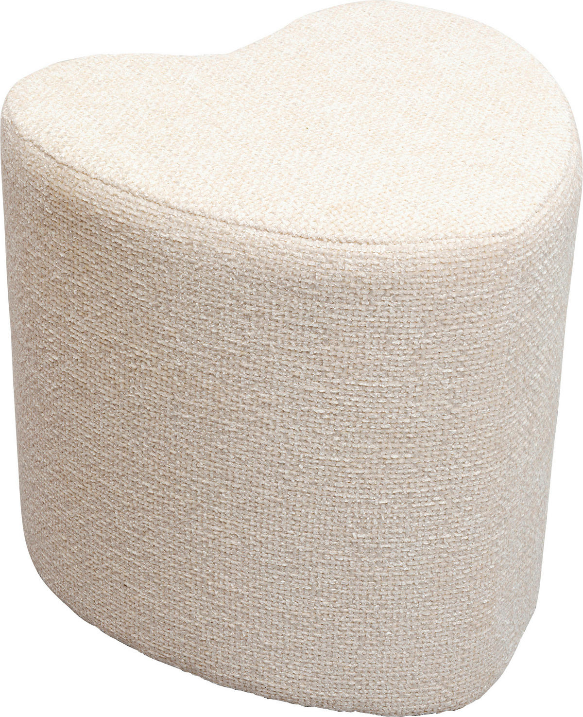 HOCKER in Textil Creme  - Creme, Design, Textil (34/36/36cm) - Kare-Design