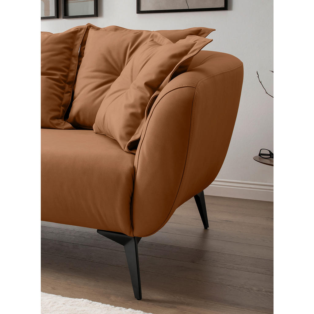 Thumbnail - Livetastic 2,5-Sitzer, Cognac, Textil, Füllung: Schaumstoff, 196x94x103 cm, Rücken echt, Armteil links, rechts, Wohnzimm...