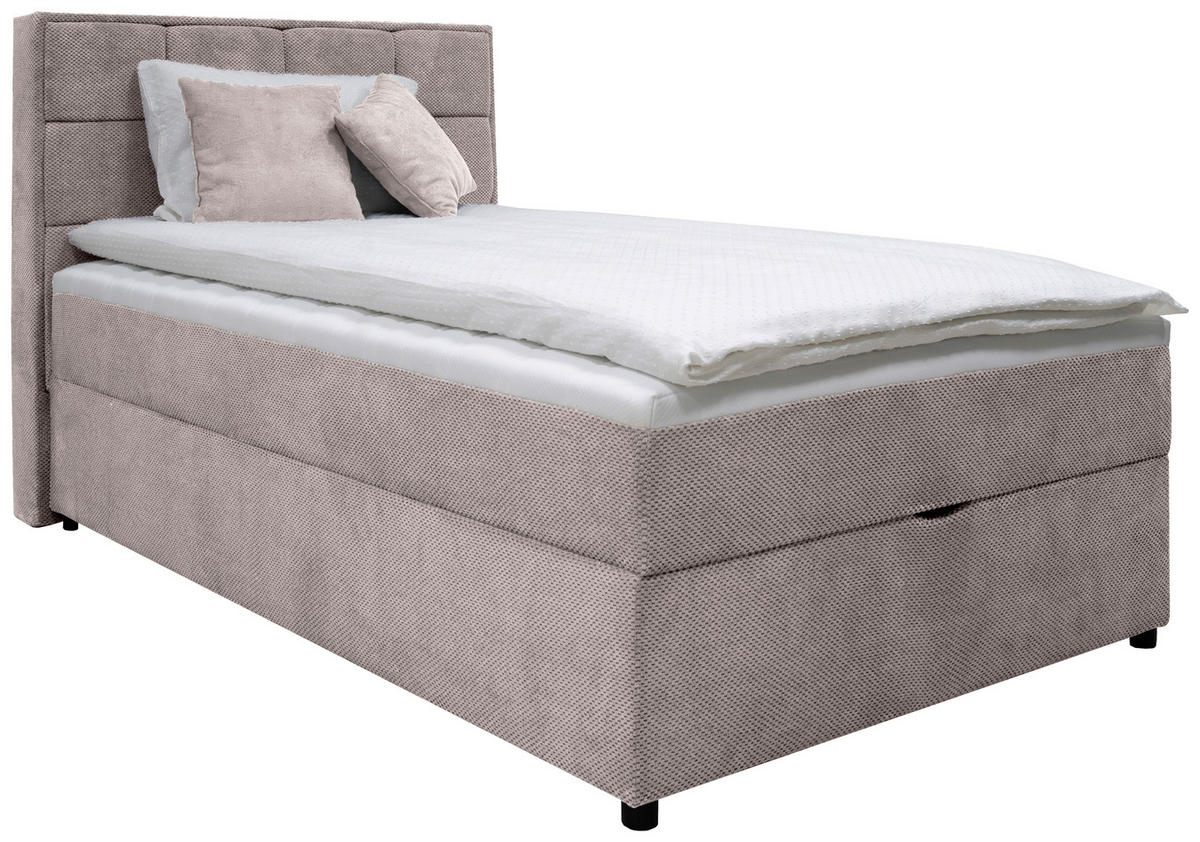 BOXBETT 140/200 cm  in Taupe  - Taupe, MODERN, Holz/Holzwerkstoff (140/200cm) - MID.YOU