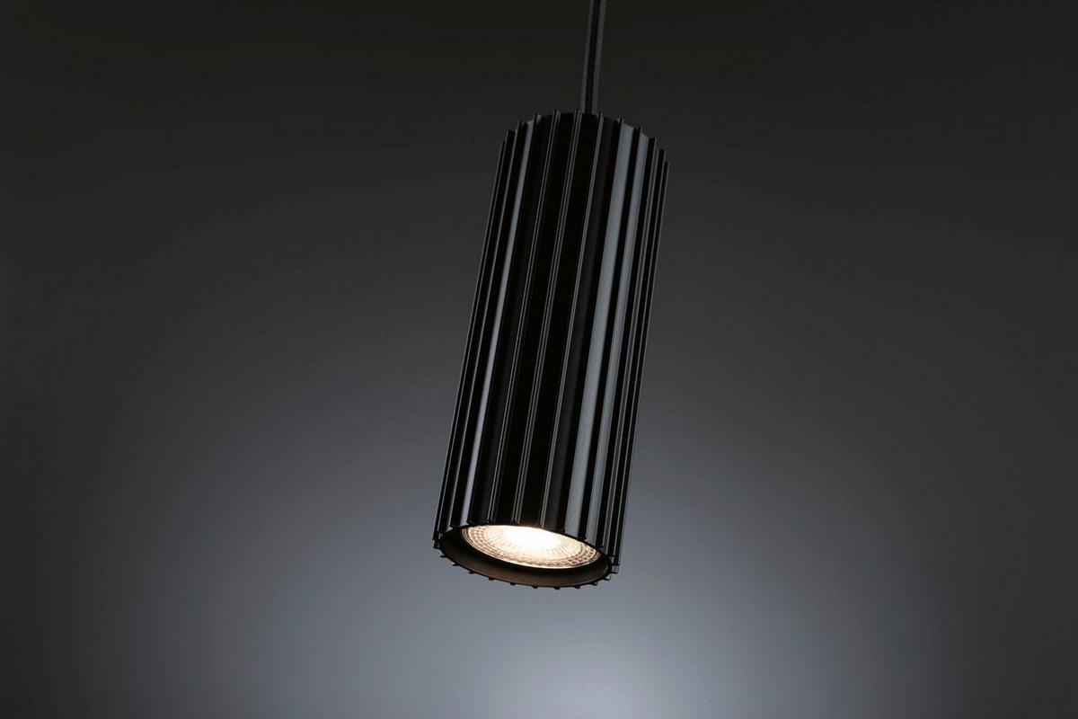 SCHIENENSYSTEM-HÄNGELEUCHTE URail 6,0/126,0 cm  - Schwarz, Basics, Metall (6,0/126,0cm) - Paulmann