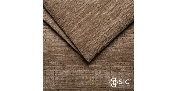 ECKSOFA inkl.Funktionen Hellbraun Chenille  - Hellbraun/Schwarz, MODERN, Textil/Metall (300/195cm) - Xora