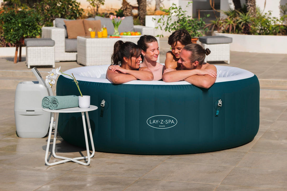 WHIRLPOOL MIAMI 60001 MIAMI AIRJET 196/66 cm  - Dunkelblau, KONVENTIONELL, Kunststoff/Metall (196/66cm) - Bestway