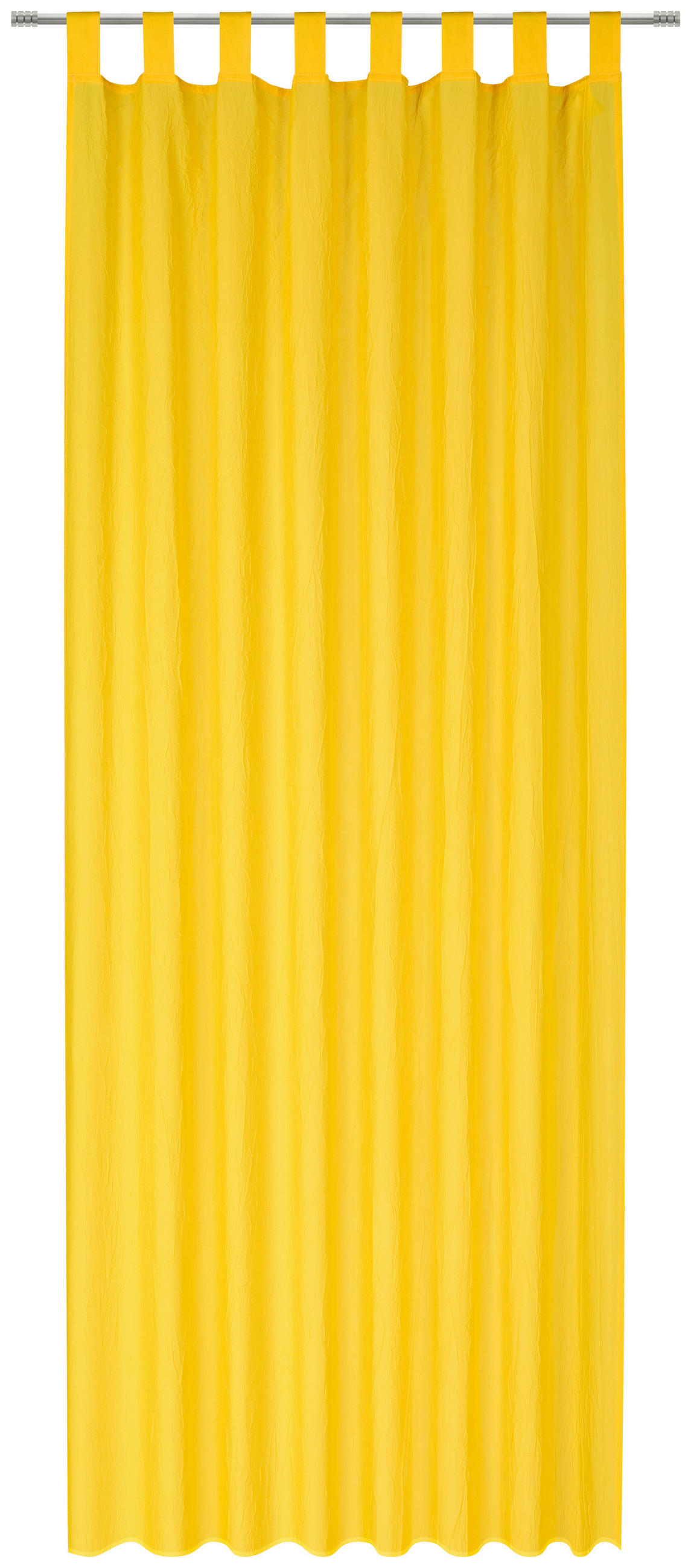 ZAVJESA S OMČAMA žuta  135/245 cm  - žuta, Design, tekstil (135/245cm) - Boxxx