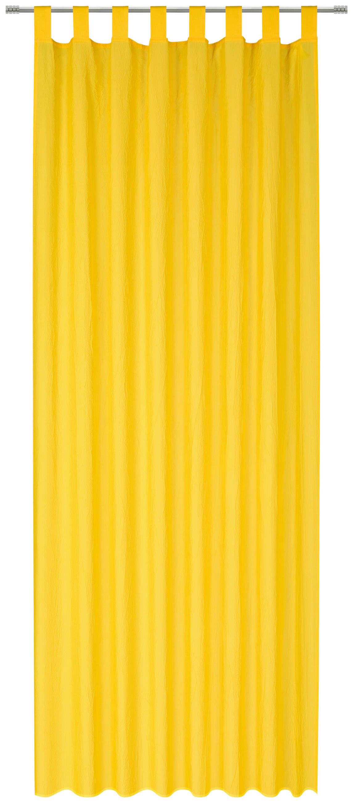 ZAVESA Z ZANKAMI  neprosojno   135/245 cm  - rumena, Design, tekstil (135/245cm) - Boxxx