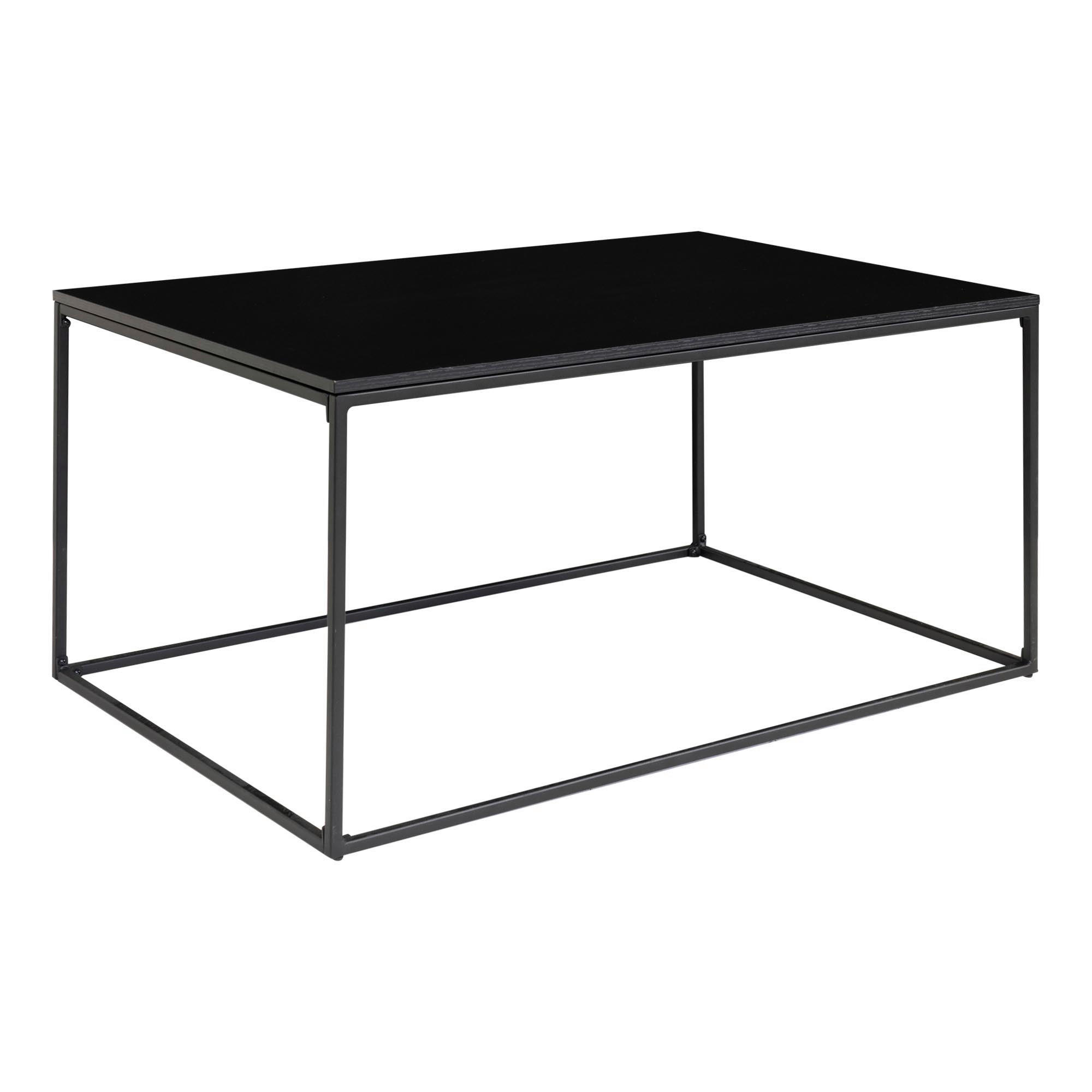 COUCHTISCH 90/60/45 cm  in Holzwerkstoff einfacher Aufbau  - Schwarz, Design, Holzwerkstoff/Metall (90/60/45cm) - MID.YOU