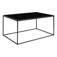 COUCHTISCH 90/60/45 cm rechteckig Schwarz einfacher Aufbau  - Schwarz, Design, Holzwerkstoff/Metall (90/60/45cm) - MID.YOU