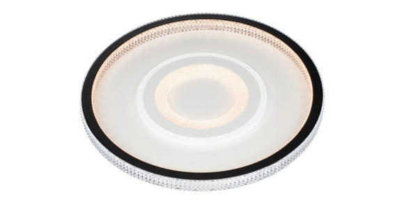 LED-DECKENLEUCHTE 49/6,5 cm - Klar/Schwarz, Trend, Kunststoff/Metall (49/6,5cm) - Novel