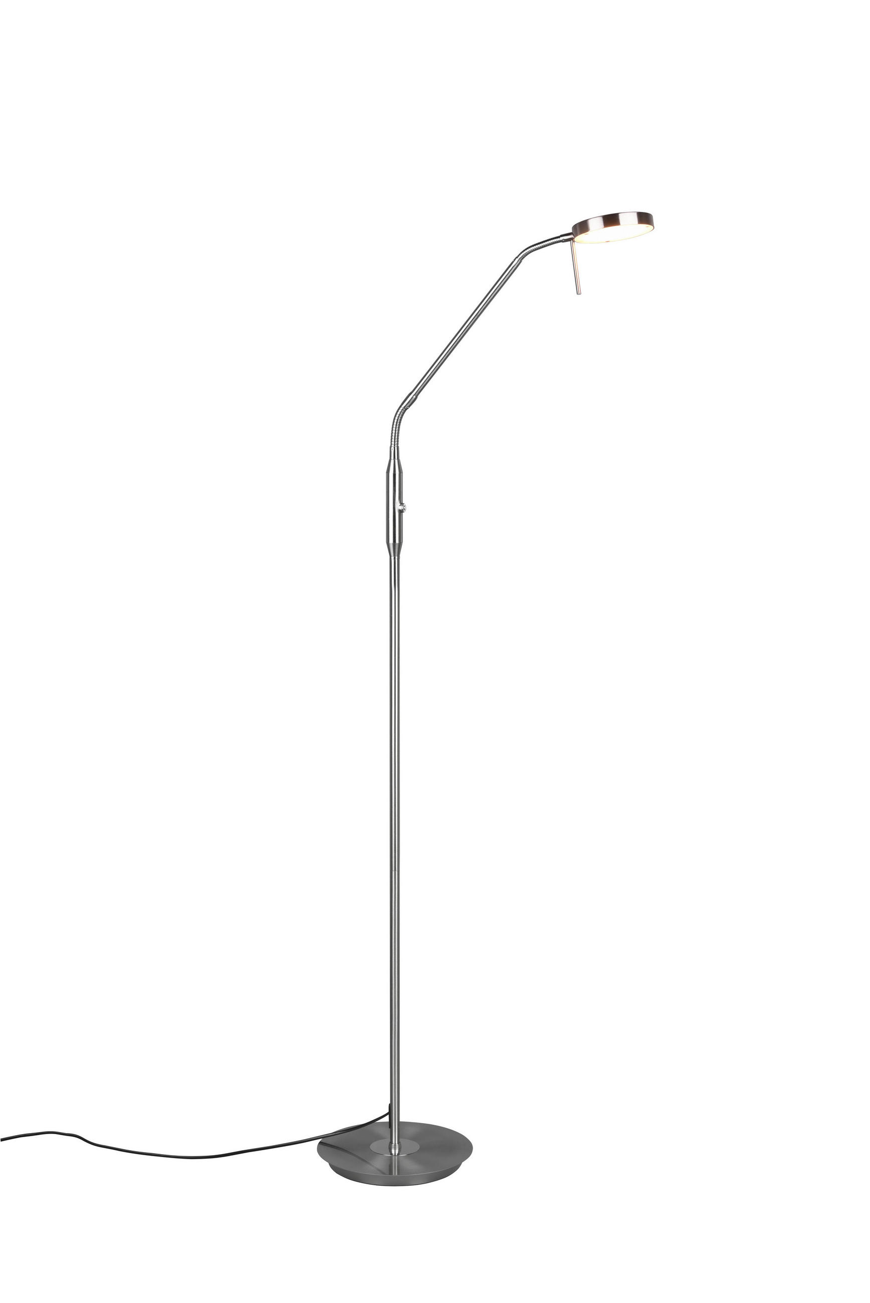 LED-STEHLEUCHTE    - Nickelfarben, Basics, Metall (145/25/50cm) - Trio Leuchten