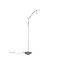 LED-STEHLEUCHTE - Nickelfarben, Basics, Metall (145/25/50cm) - Trio Leuchten