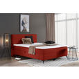 BOXBETT 140/200 cm  in Terracotta  - Terracotta/Schwarz, Design, Holz/Holzwerkstoff (140/200cm) - Xora