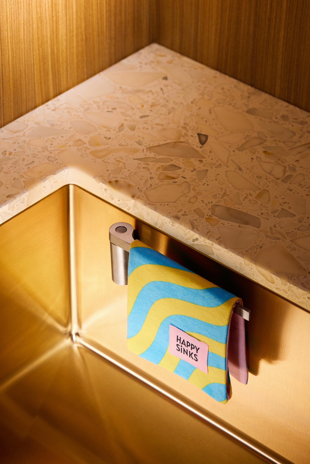 SPÜLTUCHHALTER - Chromfarben, Basics, Metall - HAPPY SINKS