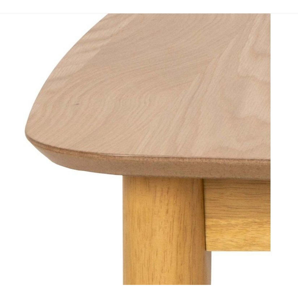 Thumbnail - Mid.you Esstisch, Natur, Eiche, Holz, Holzwerkstoff, Eiche,Kautschukholz, furniert,massiv, rechteckig, konisch, 180-219x...