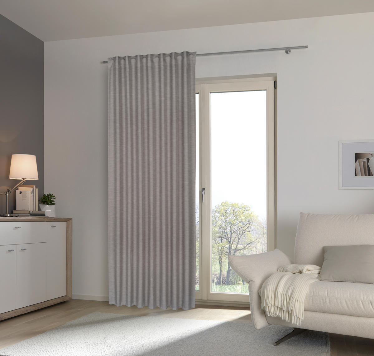 FERTIGVORHANG  blickdicht  140/245 cm   - Grau, Basics, Textil (140/245cm) - Esposa