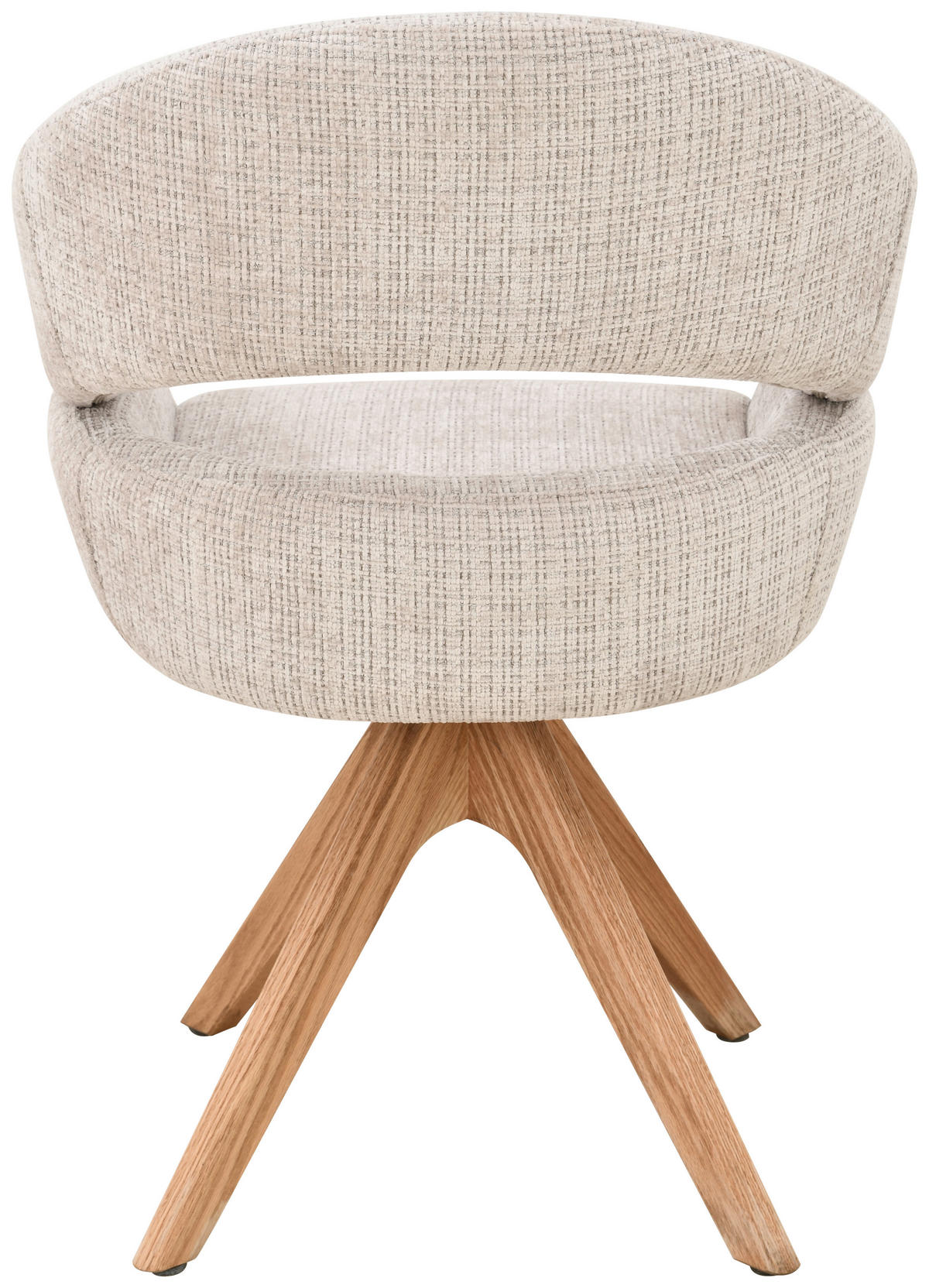 ARMLEHNSTUHL in Holz, Textil Eichefarben, Beige  - Eichefarben/Beige, MODERN, Holz/Textil (58/85/62cm) - Livetastic