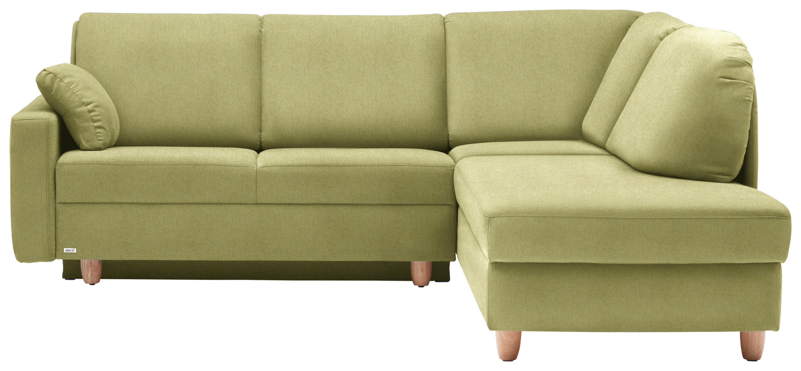 ECKSOFA  in Flachgewebe Limette  227/208 cm  - Eichefarben/Limette, KONVENTIONELL, Holz/Textil (227/208cm) - Sedda