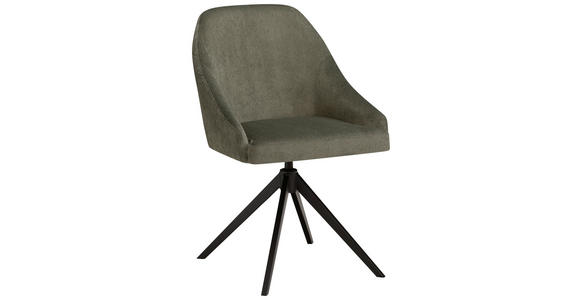 STUHL  Stoffauswahl, Typenauswahl Flachgewebe  - Schwarz/Grün, KONVENTIONELL, Textil/Metall (57/88/59cm) - Moderano