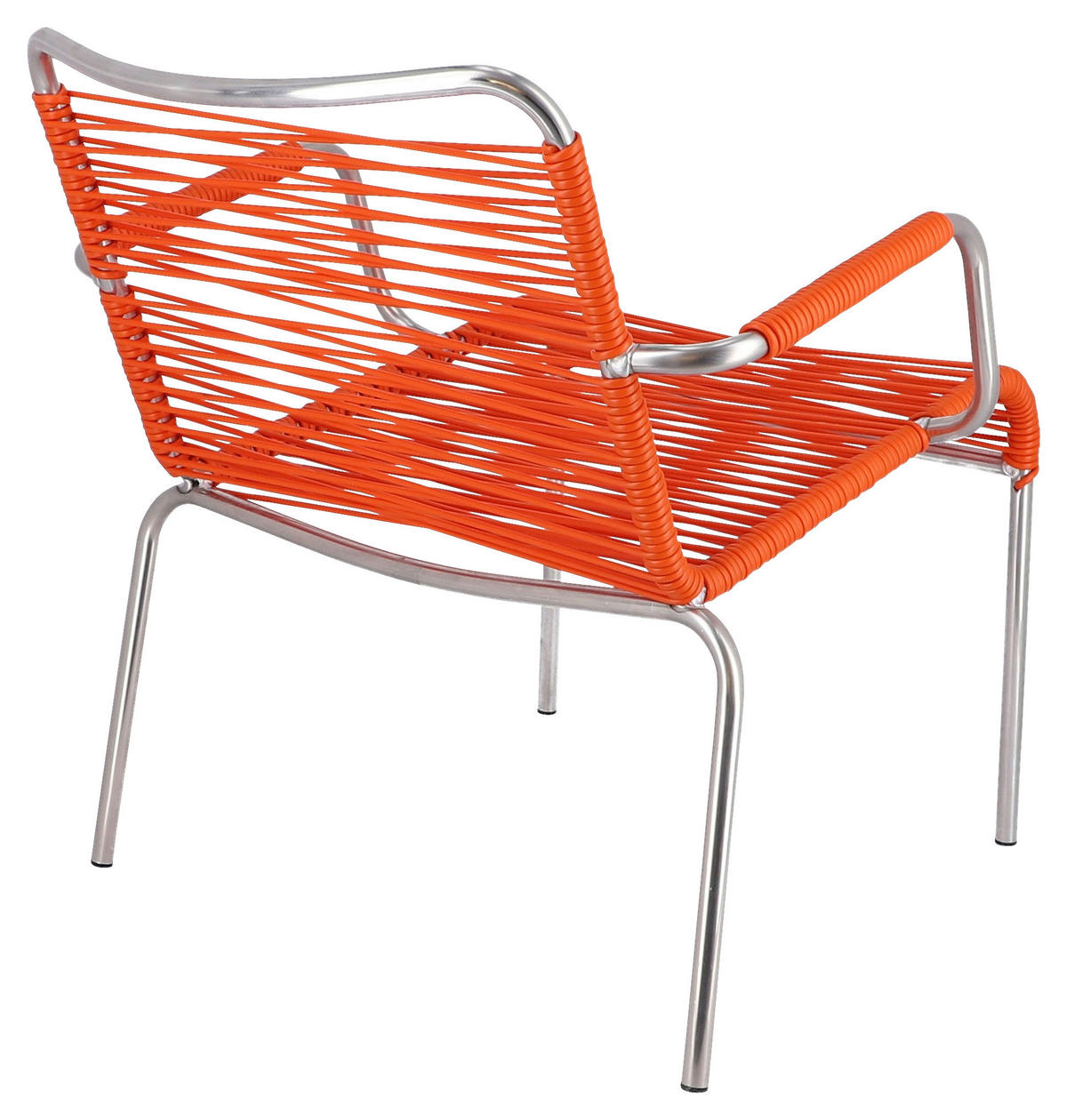 LOUNGESESSEL Orange, Alufarben Aluminium  - Alufarben/Orange, MODERN, Kunststoff/Metall (69/70/66cm) - FIAM
