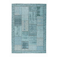 FLACHWEBETEPPICH 200/290 cm Patch Türkis  - Türkis, Trend, Textil (200/290cm) - Novel