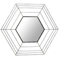 NÁSTĚNNÉ ZRCADLO 79,5/69/1,5 cm  - barvy zlata, Basics, kov/sklo (79,5/69/1,5cm) - MID.YOU