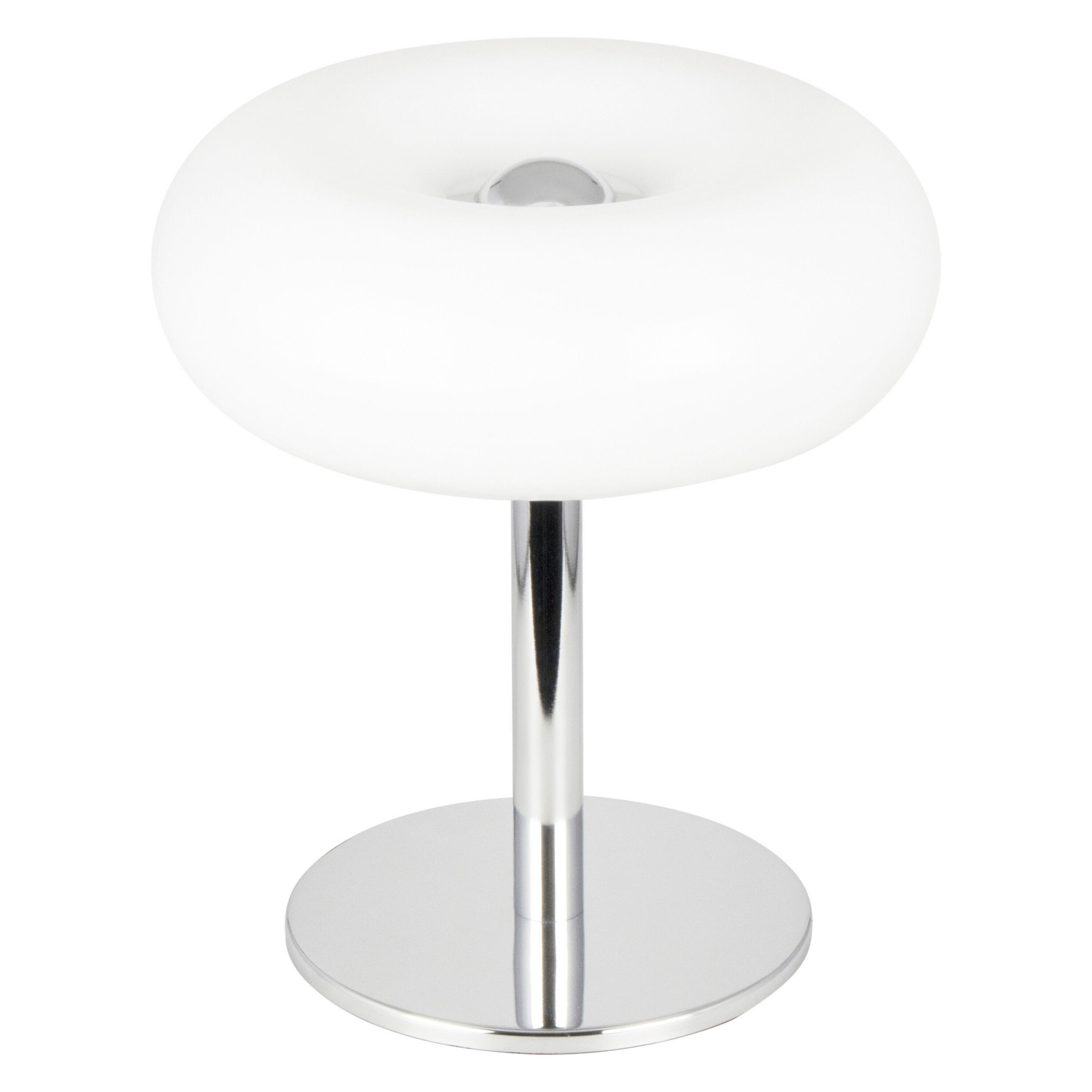 LED-TISCHLEUCHTE 20/22,4 cm  - Edelstahlfarben/Weiß, Design, Glas/Metall (20/22,4cm) - Osram