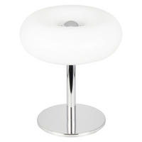 LED-TISCHLEUCHTE 20/22,4 cm  - Edelstahlfarben/Weiß, Design, Glas/Metall (20/22,4cm) - Osram