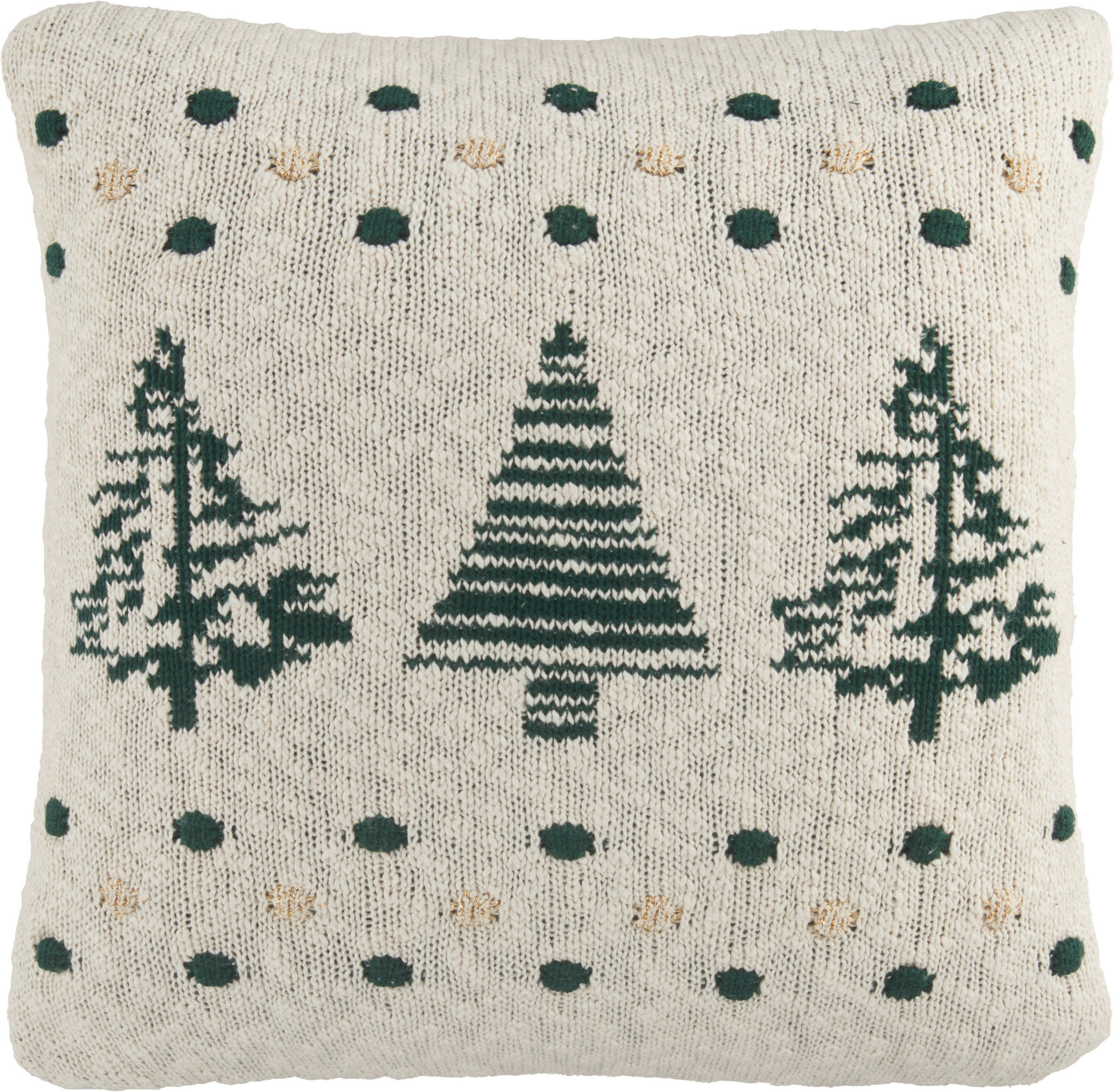 DEKORAČNÍ POLŠTÁŘ 50/50 cm - zelená/přírodní barvy, Konvenční, textil (50/50cm) - X-Mas